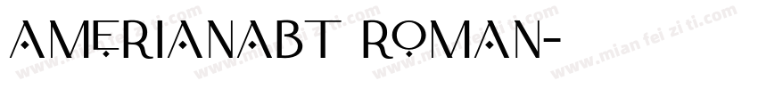 AmerianaBT Roman字体转换